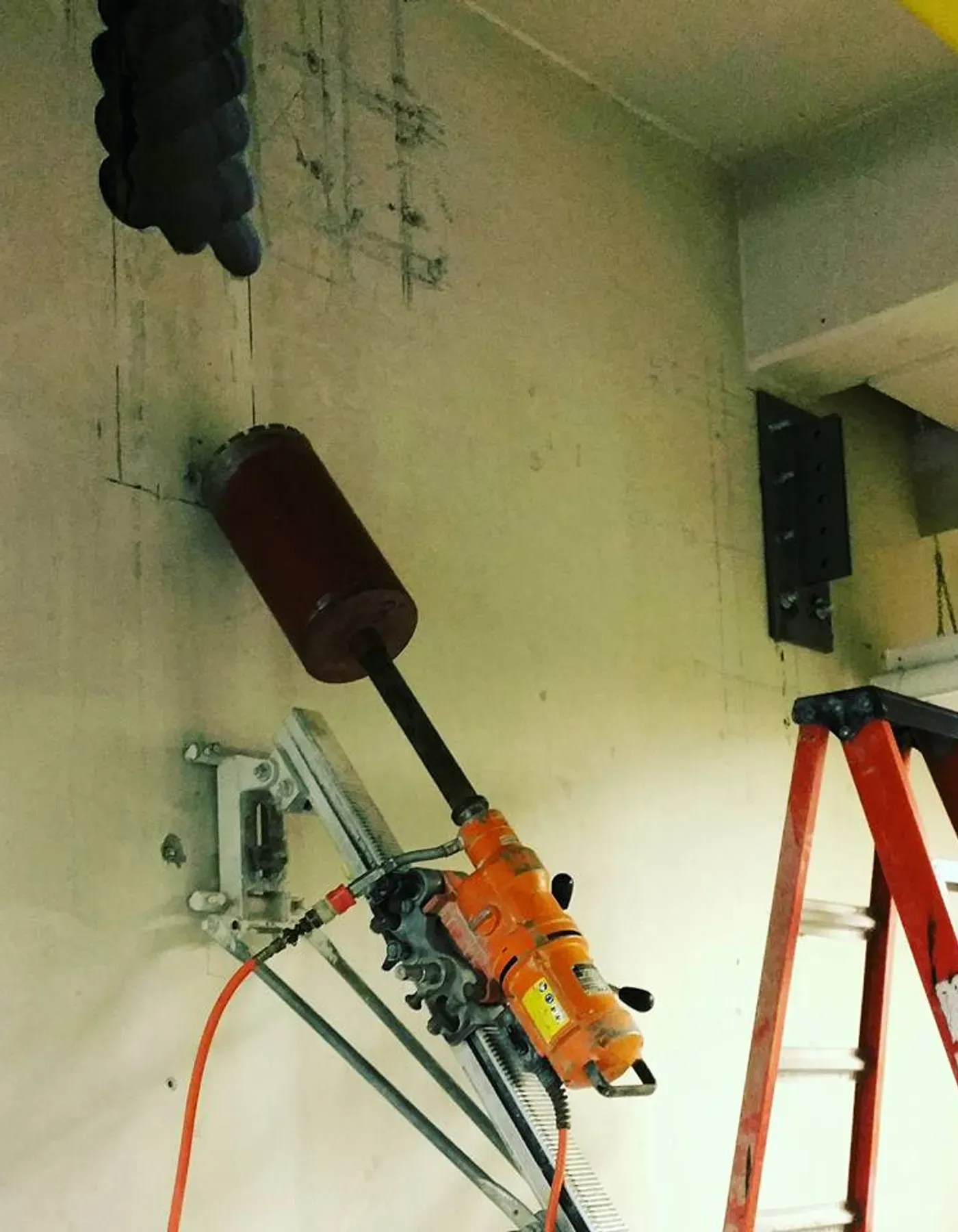Angled core drilling