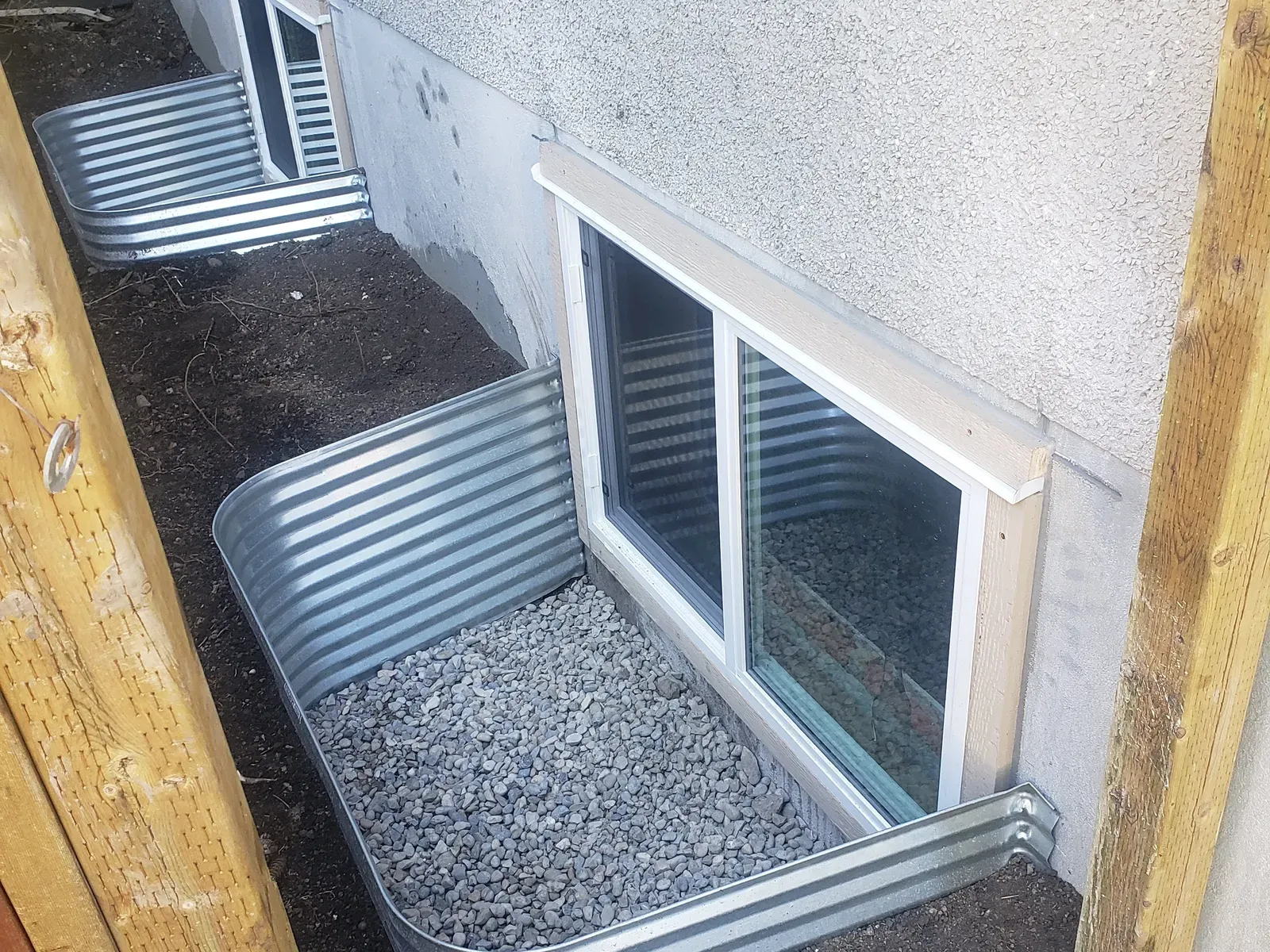 Multiple basement windows